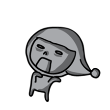 Big Red Riding Hood and little bad wolf sticker #11606080