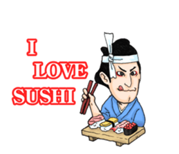 Ukiyo-e style Sticker sticker #11608848