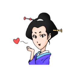 Ukiyo-e style Sticker sticker #11608852