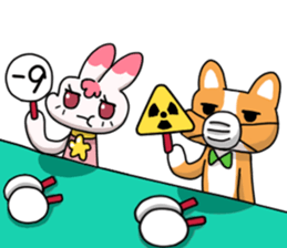 Egg kitty friends not normal Daily life sticker #11609411