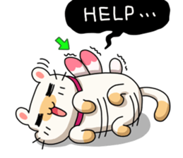 Egg kitty friends not normal Daily life sticker #11609419