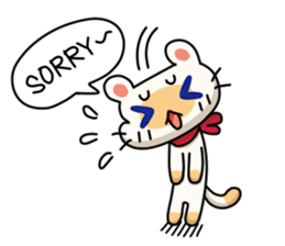 Egg kitty friends not normal Daily life sticker #11609424
