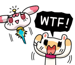 Egg kitty friends not normal Daily life sticker #11609447