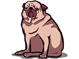 Mr. Pug Zai sticker #11609710