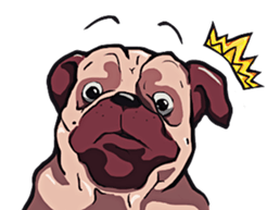 Mr. Pug Zai sticker #11609725