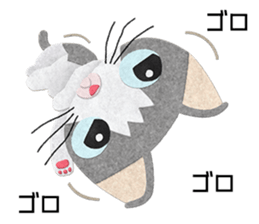 Gray cat Heine 2 sticker #11609876