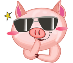 Shouty The Pig sticker #11609985