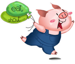 Shouty The Pig sticker #11609987