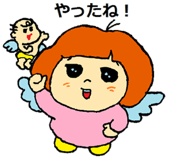 one day of a cute angel sticker #11610609