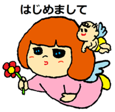 one day of a cute angel sticker #11610611