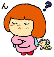 one day of a cute angel sticker #11610616