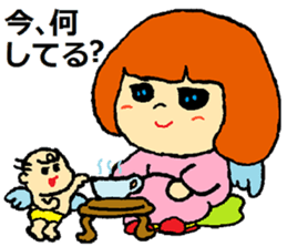 one day of a cute angel sticker #11610626