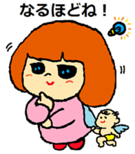 one day of a cute angel sticker #11610627