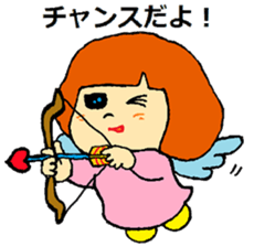 one day of a cute angel sticker #11610632