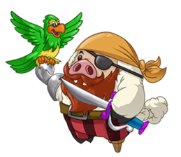 Sweet and Warm Sheep Pig - Sheepiggy sticker #11610895