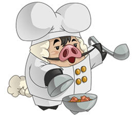 Sweet and Warm Sheep Pig - Sheepiggy sticker #11610901