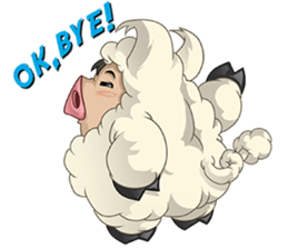 Sweet and Warm Sheep Pig - Sheepiggy sticker #11610904