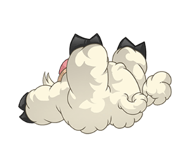 Sweet and Warm Sheep Pig - Sheepiggy sticker #11610911