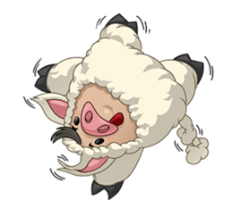 Sweet and Warm Sheep Pig - Sheepiggy sticker #11610913