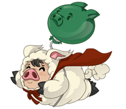 Sweet and Warm Sheep Pig - Sheepiggy sticker #11610925