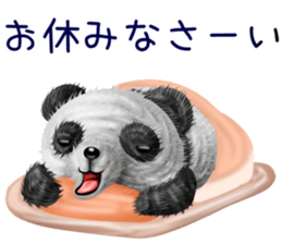 Little realistic Panda sticker #11610979