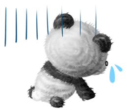 Little realistic Panda sticker #11610990