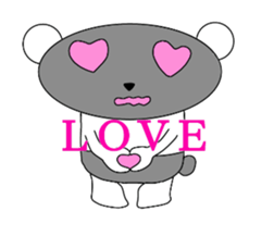 Name is Danpa. Black and white reverse. sticker #11611171