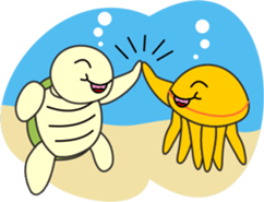 Dolphins and the friends sticker #11612051