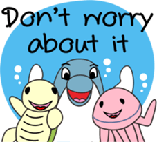 Dolphins and the friends sticker #11612055