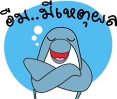 Dolphins and the friends sticker #11612064