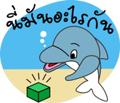 Dolphins and the friends sticker #11612068