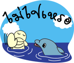 Dolphins and the friends sticker #11612084