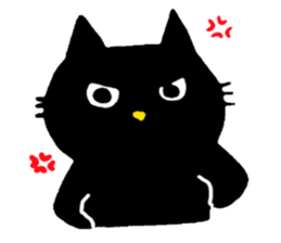 black cat !!! sticker #11612437