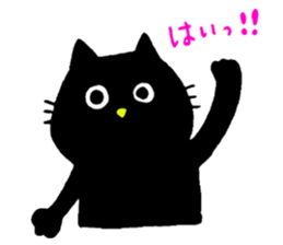black cat !!! sticker #11612438