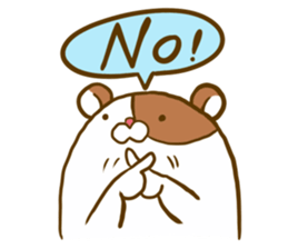 Hamster came to my home. sticker #11612476