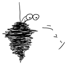 Cute Bagworm Sticker sticker #11612743