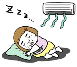 Ugly but charming woman summer version. sticker #11613140