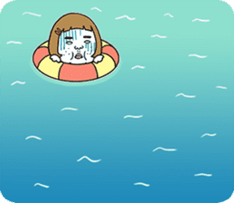 Ugly but charming woman summer version. sticker #11613151