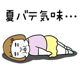 Ugly but charming woman summer version. sticker #11613162