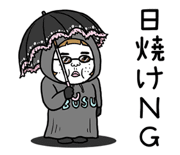 Ugly but charming woman summer version. sticker #11613163