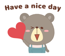 Pretty bear "CLOSE" sticker #11615111