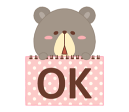 Pretty bear "CLOSE" sticker #11615118