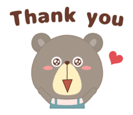 Pretty bear "CLOSE" sticker #11615124