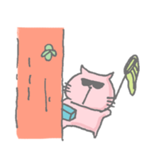 Cat loves summer sticker #11615953