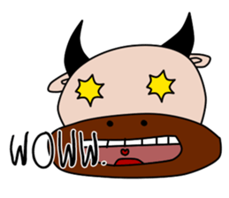 cow? or buffalo? sticker #11616298