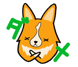 A charming corgi chiro sticker #11616334