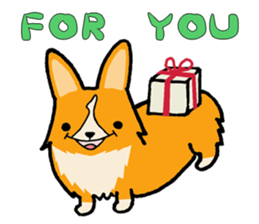 A charming corgi chiro sticker #11616349