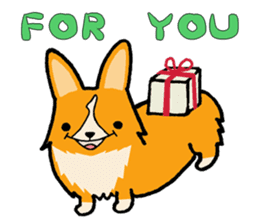 A charming corgi chiro sticker #11616349