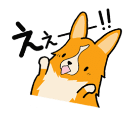 A charming corgi chiro sticker #11616351
