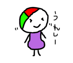 wake-chan and friends sticker #11616716